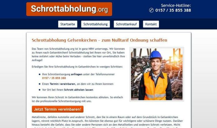 Schrottabholung Gelsenkirchen – rund um die Uhr erreichbar!