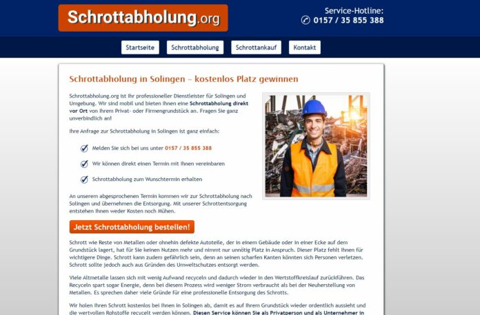 Altmetallabholung Solinge